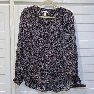 H&M Floral Blouse Sz 10 (TTS)